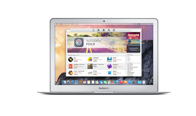 Apples App Store für den Mac ist gui bestückt