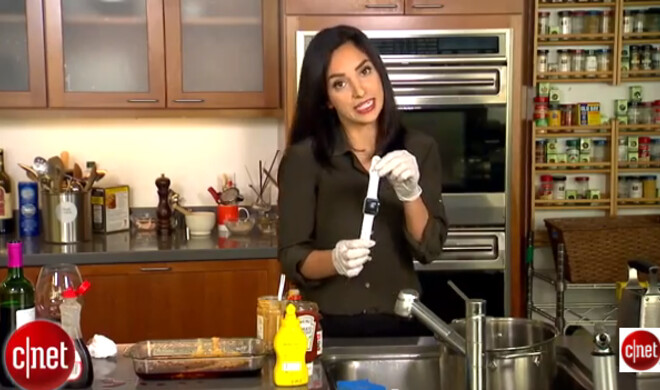 Apple Watch-Härtetest in der Küche ...