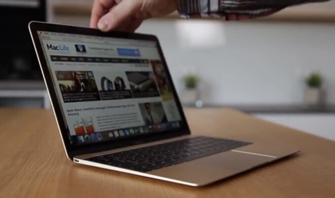 Das MacBook 12 Zoll in goldener Farbe - nicht nur ein optischer Hingucker, sondern auch ein Stromsparer