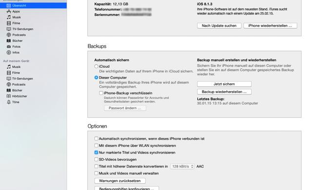 iOS listet die Großverbraucher sortiert nach belegtem Speicherplatz auf.