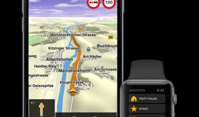 Mit dem neusten Update vollzieht Navigon den Sprung auf die Apple Watch