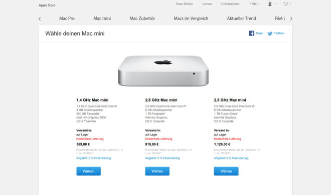 Apple hat die Preise einiger seiner Produkte in Europa erhöht