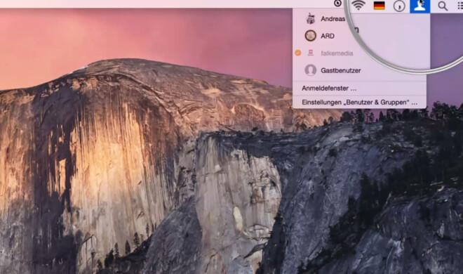 Die Menüleiste bietet dem Nutzer viele nützliche Informationen und Funktionen