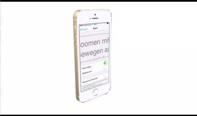 iOS 8 besitzt eine Bildschirmlupe