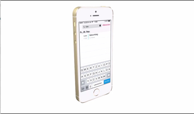 Die Kalender-App von iOS 8 besitzt eine Suchfunktion