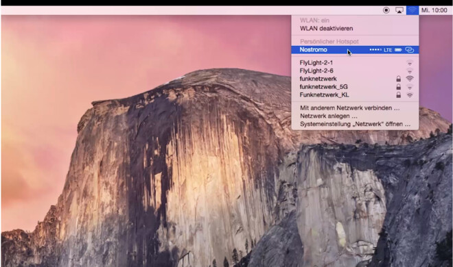 Dank Instant Hotspot können Sie mit Ihrem MacBook immer Online gehen
