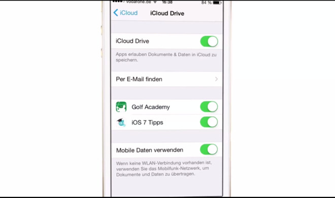 Um iCloud Drive in iOS nutzen zu können, müssen Sie Apples Cloud-Speicher-Dienst erst aktivieren