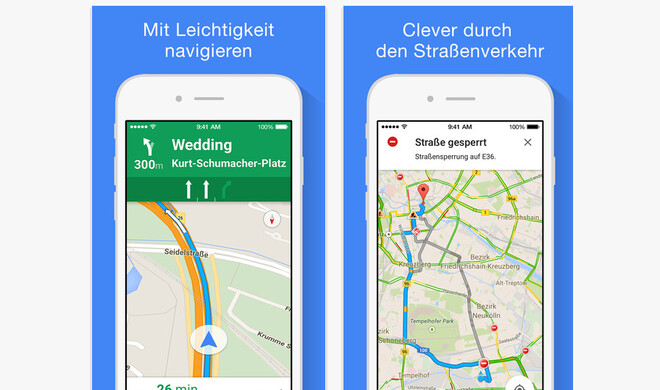 Im iOS-App Store steht eine neue Google Maps-Version zum Download bereit
