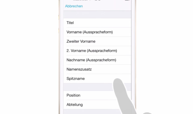 Sie können in iOS 8 jedem Kontakt einen Spitznamen zuordnen
