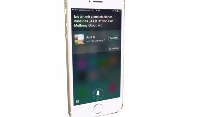 Siri kann Musik via Shazam identifizieren