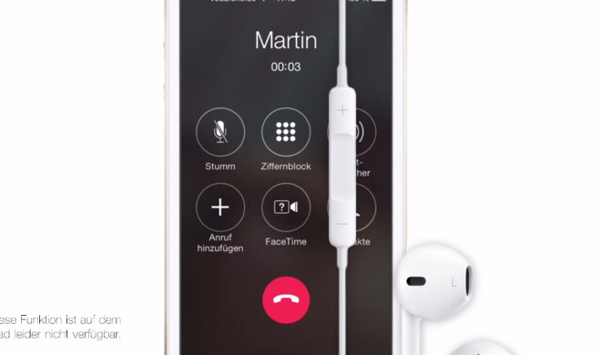 Mit Apples Earpods können Anwender auch telefonieren