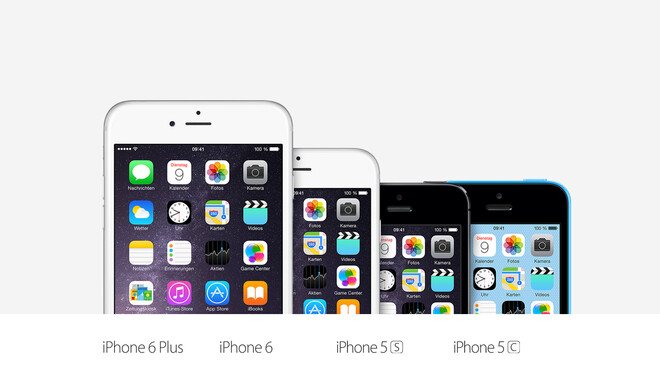 Apple verkauft derzeit iPhones mit 16 GB Speicher, das iPhone 5c ist auch mit 8 GB erhältlich
