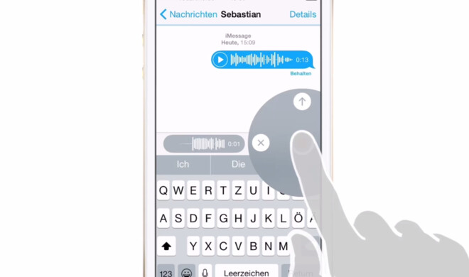 Sprachnachrichten versenden ist ganz einfach