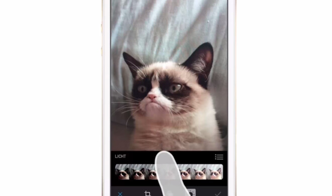 Fotos lassen sich direkt auf dem iPhone bearbeiten