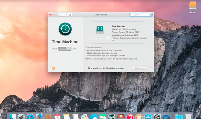 Time Machine-Backup vermeidet Nervenzusammenbruch und Kopfzerbrechen