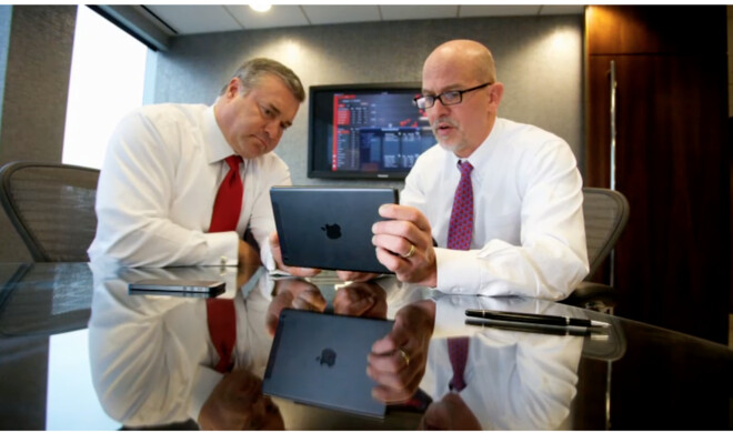 Auf der Apple Website wird bereits gezeigt, wie das iPad als Arbeitsgerät genutzt wird