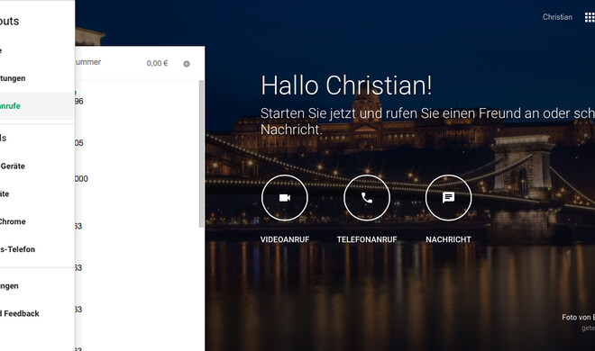 Google Hangouts über das Browser-Interface nutzen