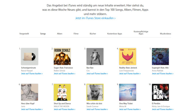 60 Sekunden Stille auf Platz 1