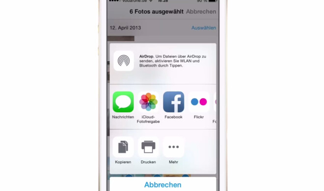 Dank eines Tricks können Sie in iOS mehr als nur 5 Fotos auf einmal via E-Mail versenden
