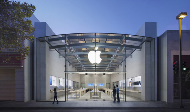 Der Apple Store in Pao Alto zeigt bereits Teile des neuen Apple Store-Designs