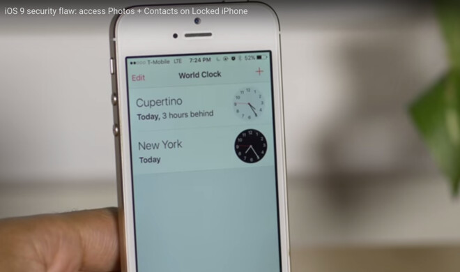 Die Gerätesperre von iOS 9 lässt sich mit einem Hack umgehen
