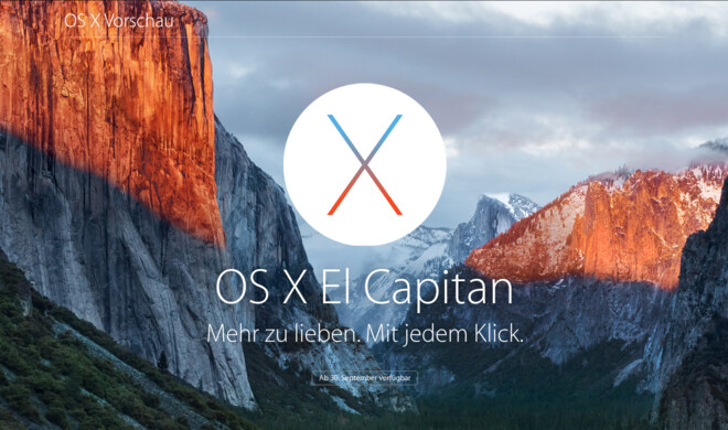 OS X 10.11 El Capitan steht zur kostenlosen Installation bereit