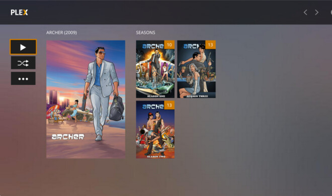 So könnte das Plex Media-Center für Apple TV aussehen