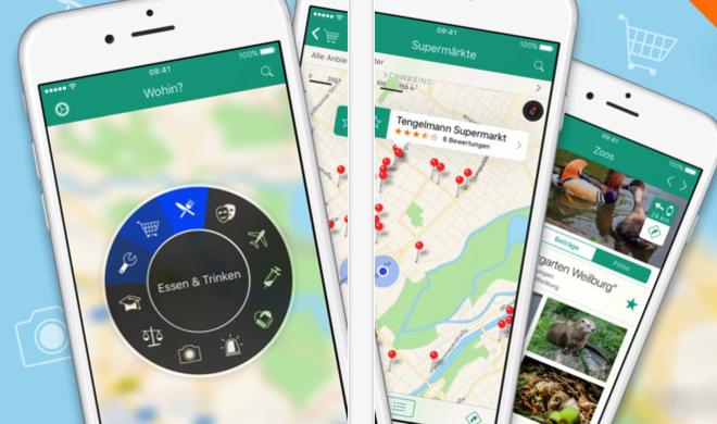 Die App Wohin? hat ein Update mit viele neuen Funktionen erhalten