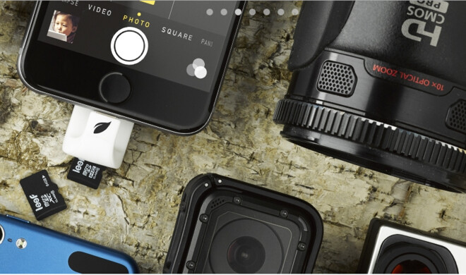 iAccess stattet das iPhone mit einem microSD-Kartenleser aus