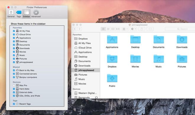 Wenn Sie wieder eine Datei in der Seitenleiste des Finders anzeigen möchten, können Sie dies einfach in den Einstellungen des Finders ändern.
