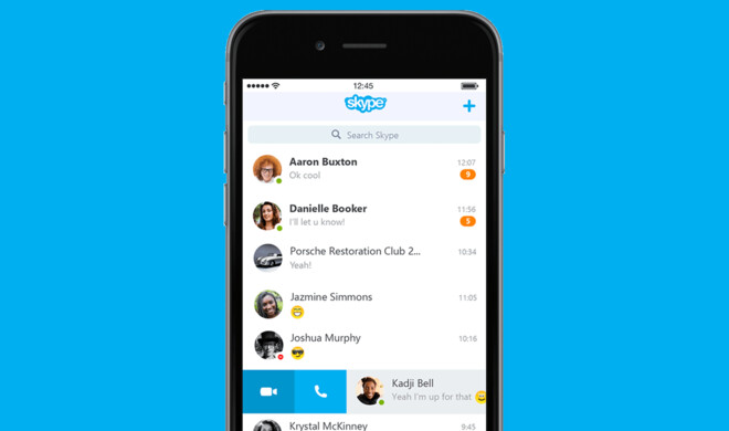 Skype hat neue Funktionen erhalten