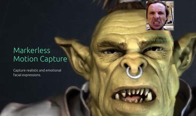 Die Faceshift-Software berechnet Gesichtsanimationen in Echtzeit