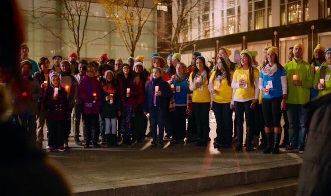 Microsoft-Store-Mitarbeiter singen &quot;Peace on Earth&quot; für &quot;alte Freunde&quot;