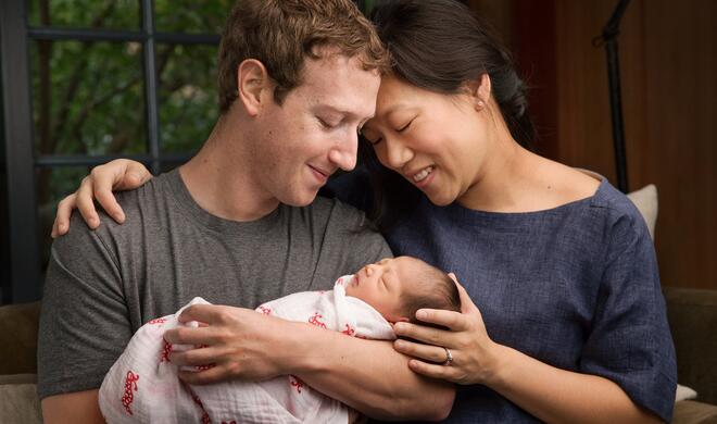 Der Facebook-Chef Mark Zuckerberg hat anlässlich der Geburt seiner Tochter gemeinsam mit seiner Frau eine großzügige Spende angekündigt.