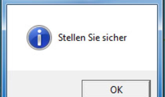 Stellen Sie sicher, dass... ?