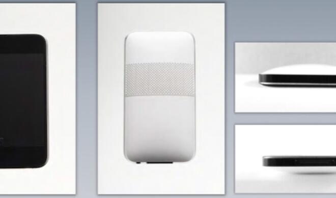 Dieses Design ist abgesehen von der Farbe sehr nahe am Aussehen des echten iPhones dran. Der Homebutton scheint hier zu fehlen und auf der Rückseite befindet sich ein riesiger Lautsprecher.