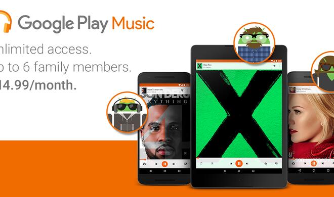 Google hat einen Familientarif für seinen Musikdienst Google Play Music angekündigt, der auch in Deutschland verfügbar sein wird.