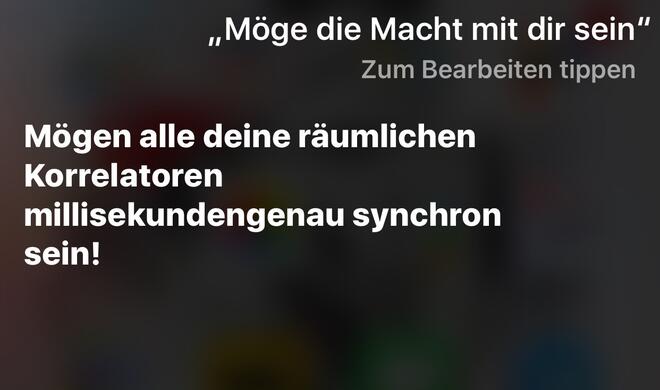 Wer wollte das nicht?