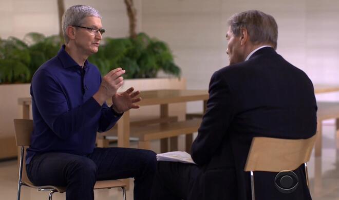 Tim Cook im Gespräch mit Charlie Rose