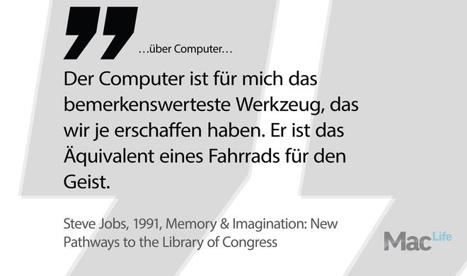 What a computer is to me is the most remarkable tool that we have ever come up with. It's the equivalent of a bicycle for our minds.