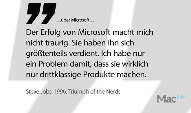 I am saddened, not by Microsoft's success — I have no problem with their success. They've earned their success, for the most part. I have a problem with the fact that they just make really third-rate products.