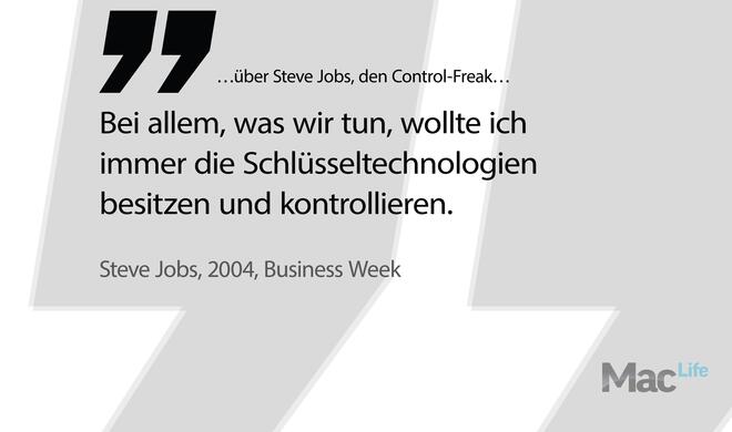 I've always wanted to own and control the primary technology in everything we do.