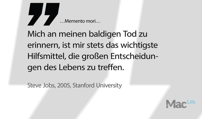 Remembering that I'll be dead soon is the most important tool I've ever encountered to help me make the big choices in life.