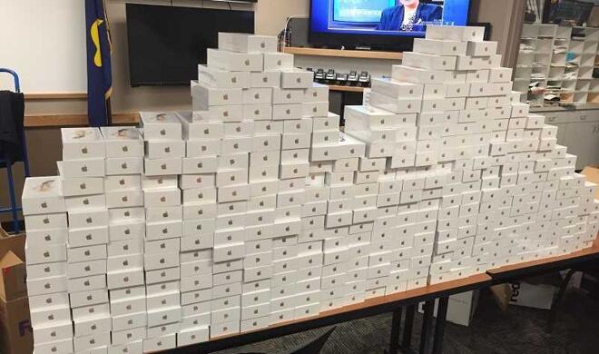 Sichergestellte iPhones