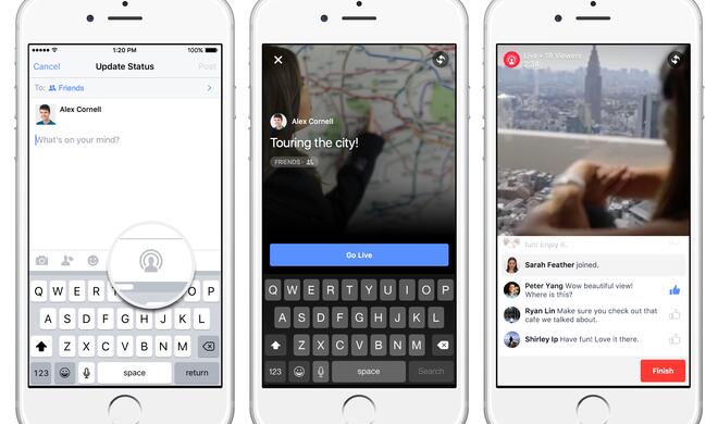iPhone-Besitzer sollen bald Live Video Broadcasting via Facebook betrieben können