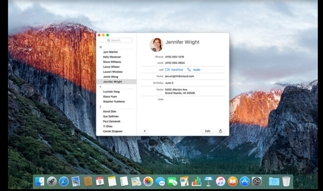 OS X 10.11 El Capitan besitzt einen Bug bei der Kontakte-Synchronisation