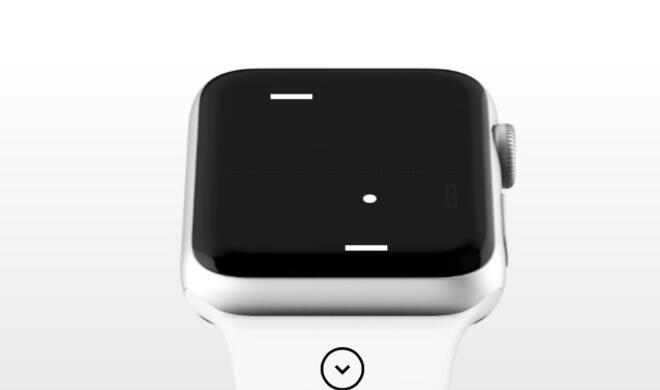 Tiny Game of Pong auf der Apple Watch