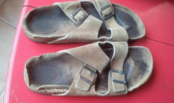 Ausgetretene Birkenstock-Sandalen von Steve Jobs