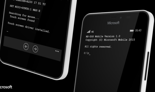 MS DOS für Smartphones stahl im letzten Jahr allen Aprilscherzen die Show