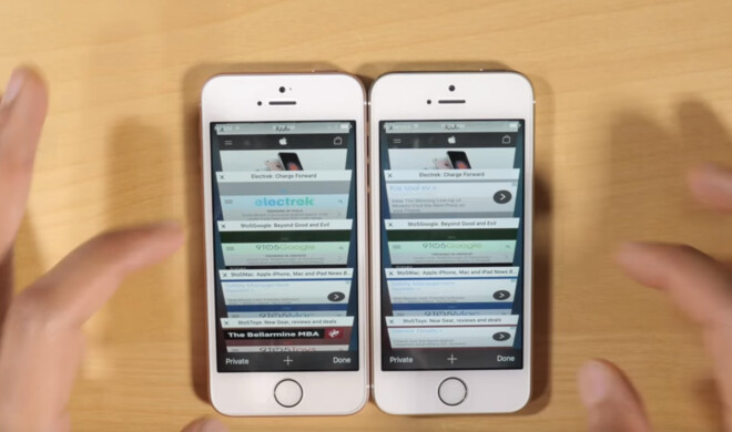 Der größere Arbeitsspeicher des iPhone SE macht sich bemerkbar